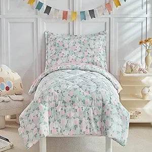 White Star Toddler Bedding Set,4 Pieces Reversible Toddler Comforter Set,Ultra Soft Crib Bed Set for Girls and Boys,Including C - Omega Lifestyles