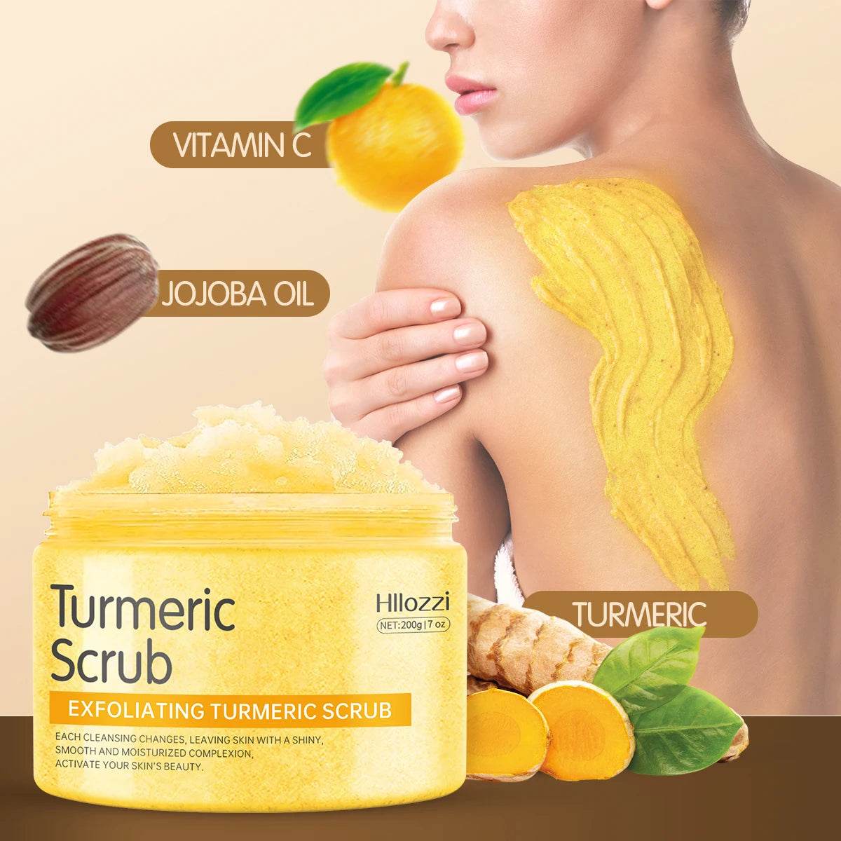 Turmeric Deep Cleansing Hydrating Body Cream 200g - Sleep Galleria