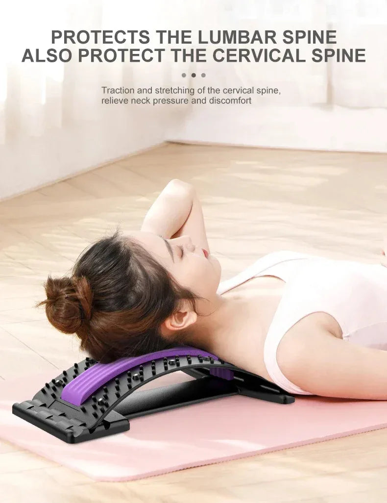 Lumbar Support Back Massager Waist Pain Relief Device - Omega Lifestyles