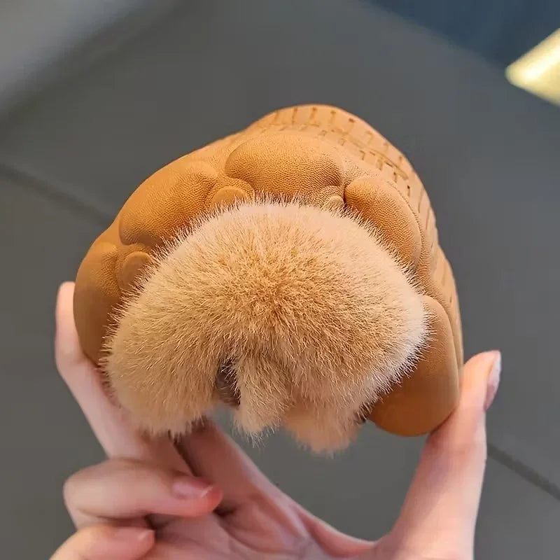 Kids Plush Anti-Slip Winter Warm Cotton Slippers