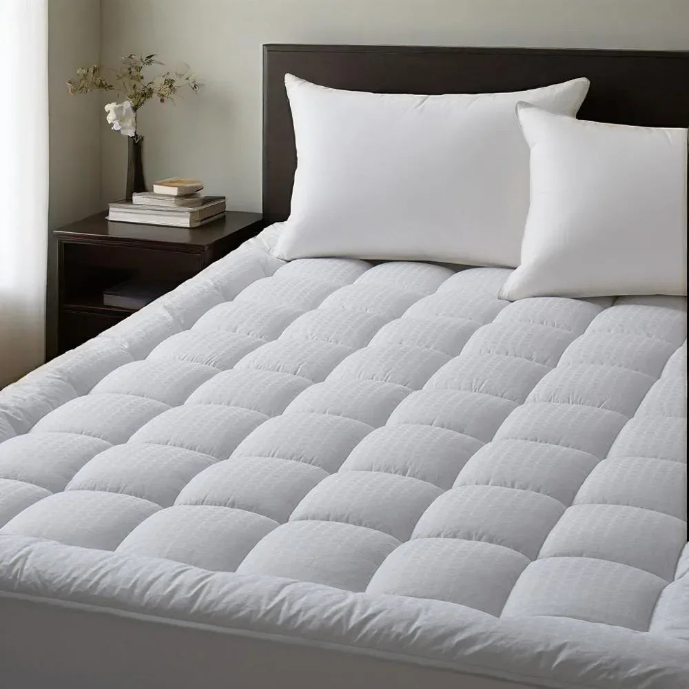 300TC Cotton Pillow Top Breathable Mattress Topper Twin - Omega Lifestyles