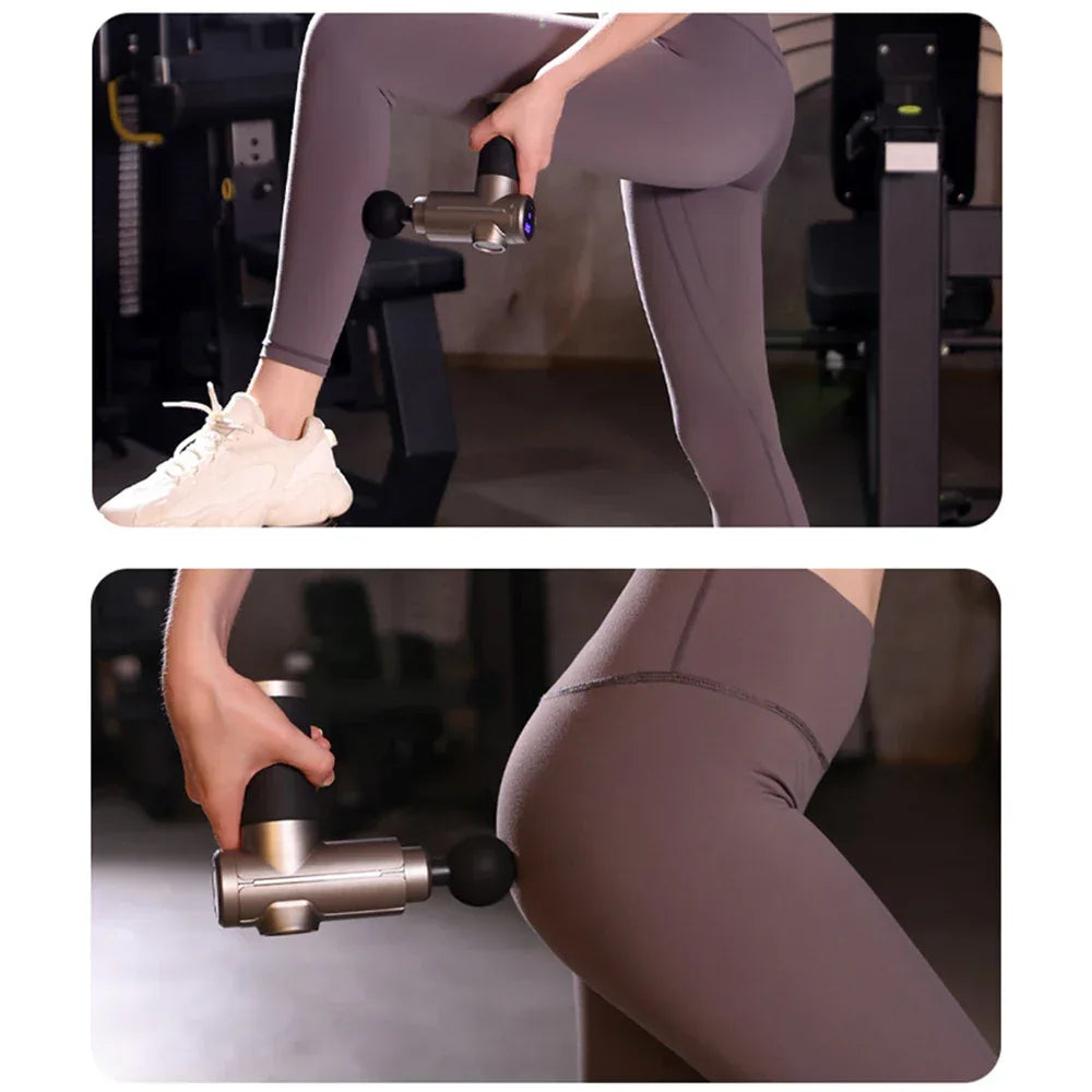 Electric Massage Gun With 8 Heads Touch Screen - Omega Lifestyles