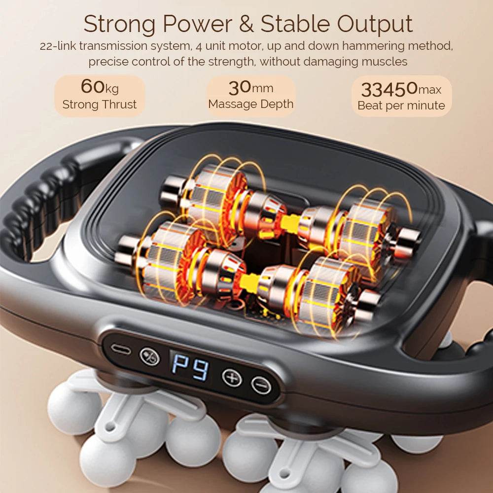 22-Head High-Frequency Vibration Body Massage Gun - Omega Lifestyles