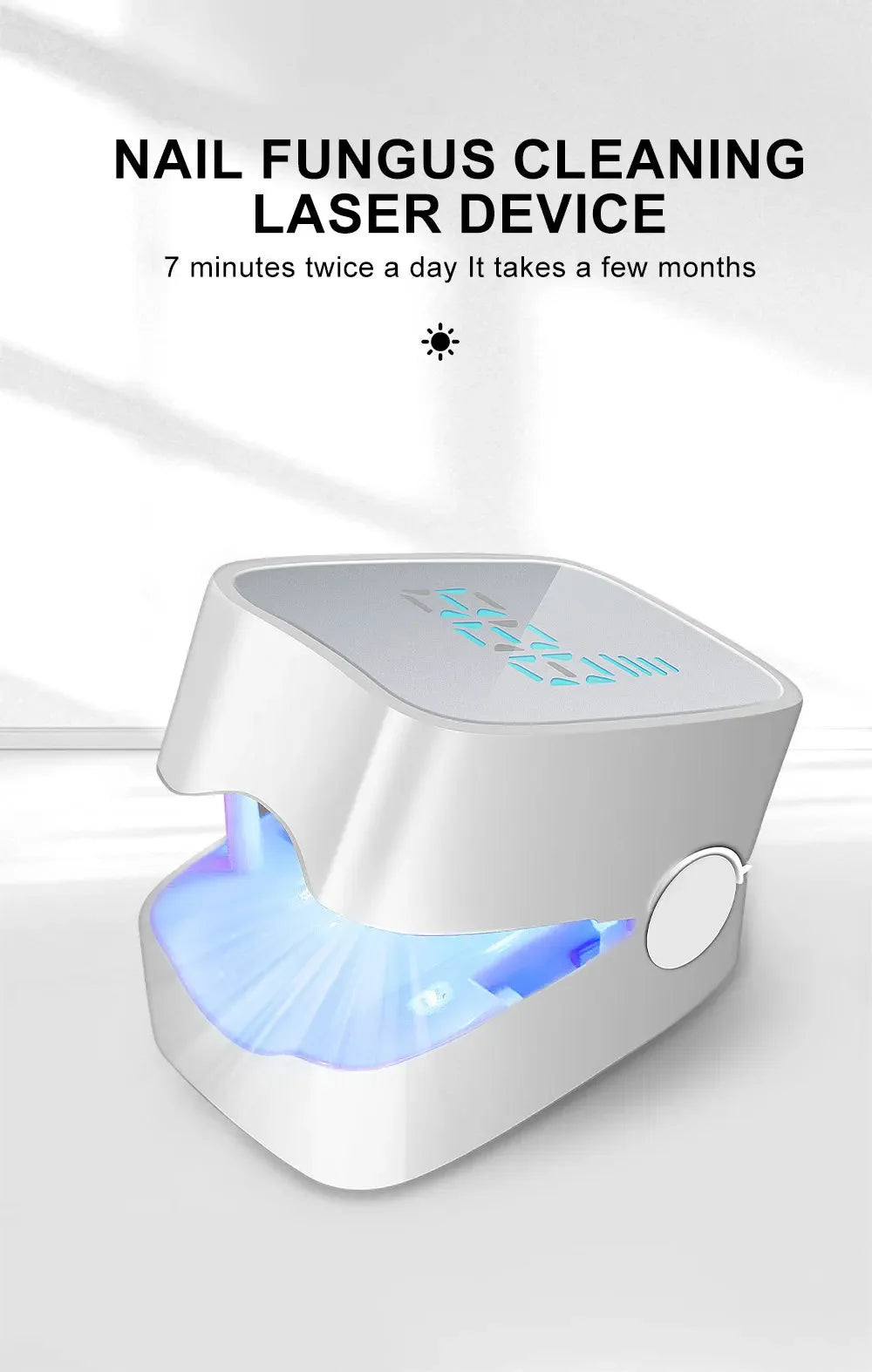 Rechargeable Nail Phototherapy Lamp UV Foot Care Tool - Omega Lifestyles