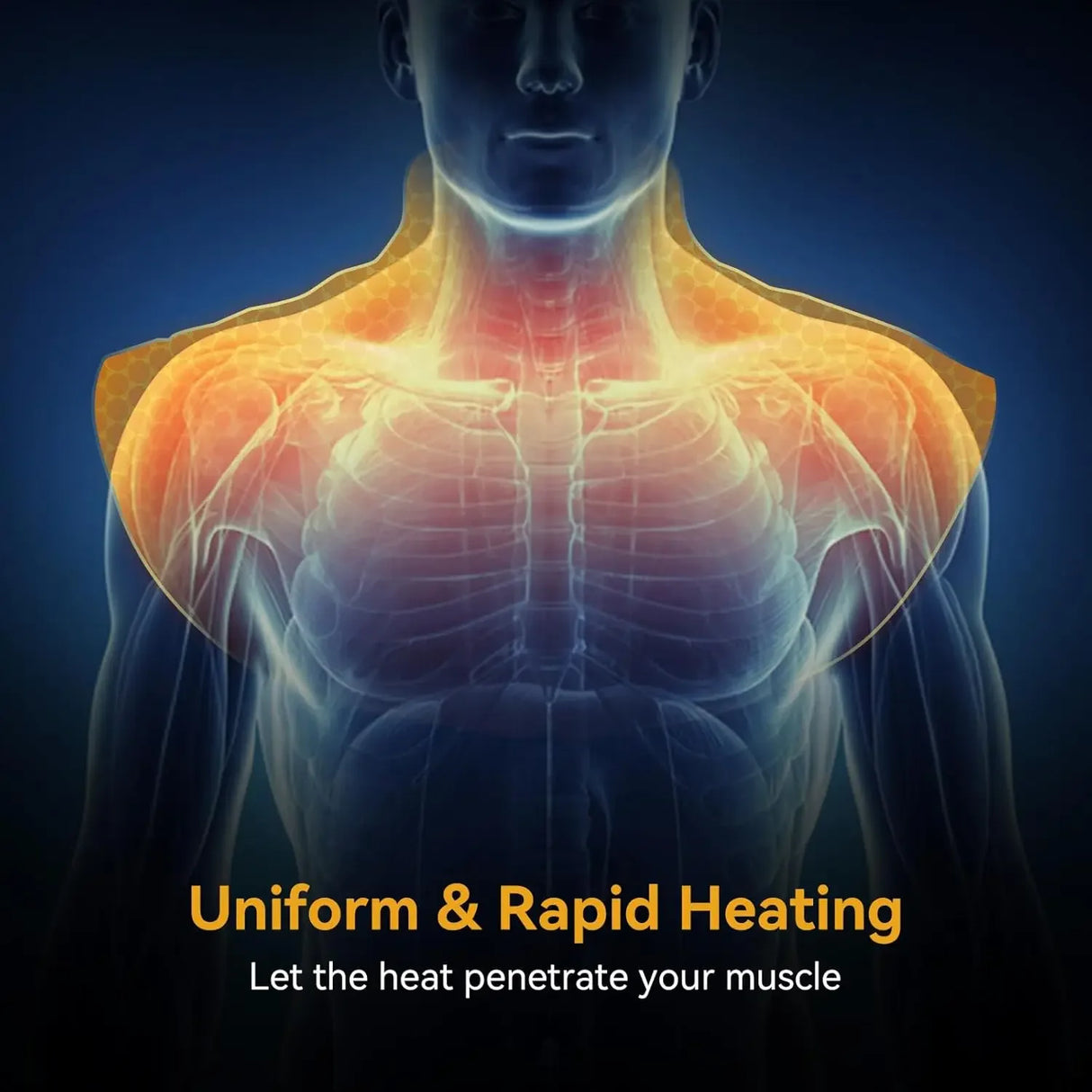 Heating Pad Neck Shoulder Shawl with Digital Thermostat - Omega Lifestyles