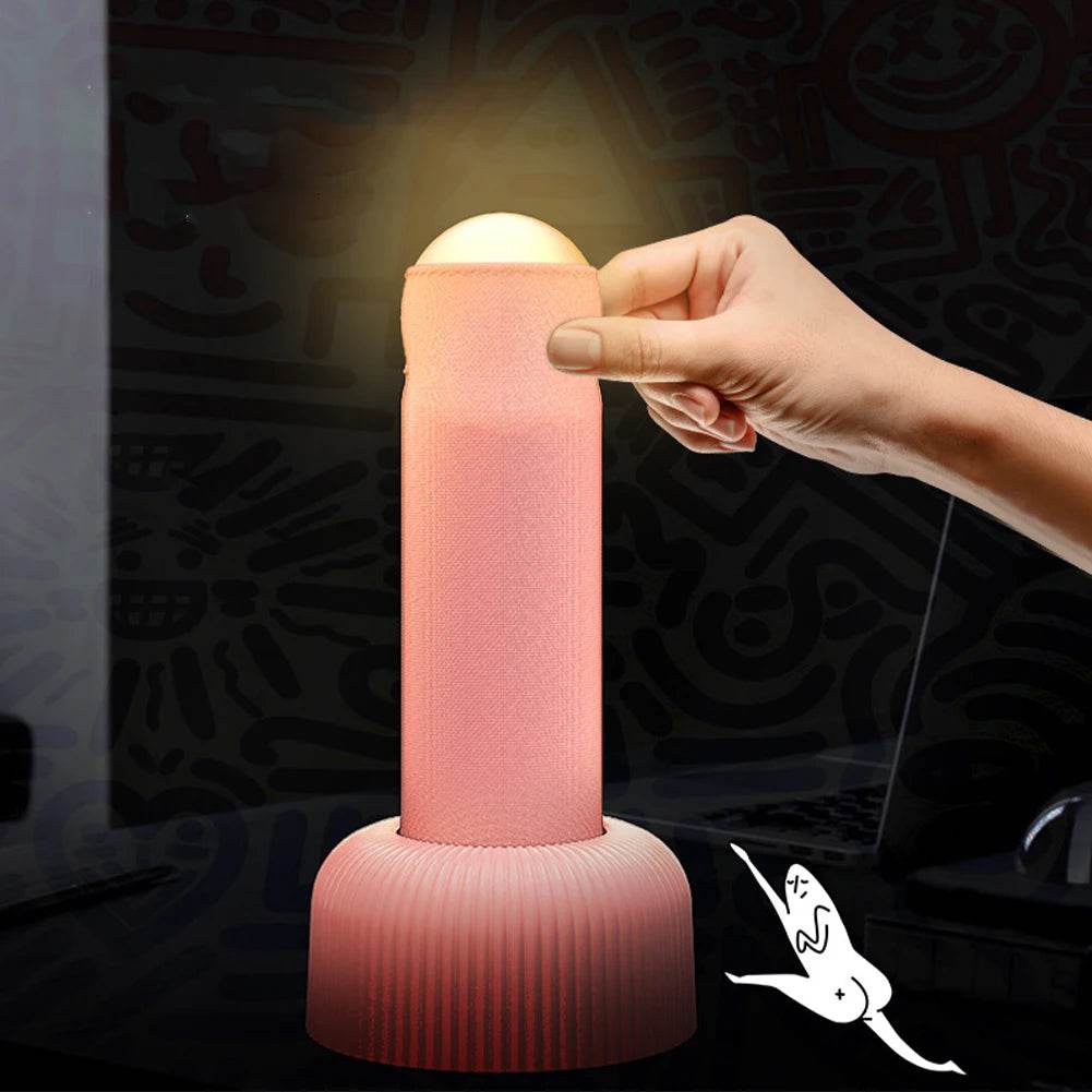 Funny Round Rechargeable LED Hand-Pull Night Light