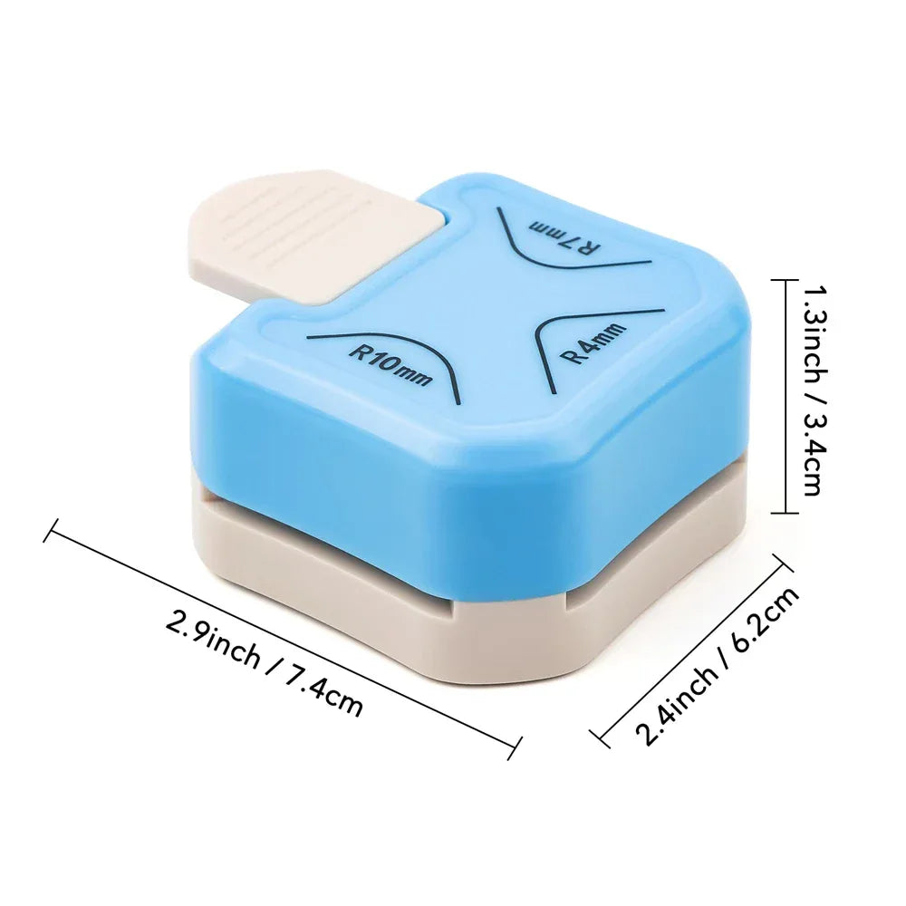 3-Way Ergonomic Paper Corner Rounder Punch Tool - Omega Lifestyles