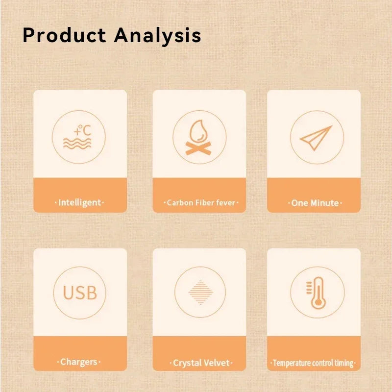 USB Electric Heating Neck Shoulder Massager Thermal Compress Wrap - Omega Lifestyles