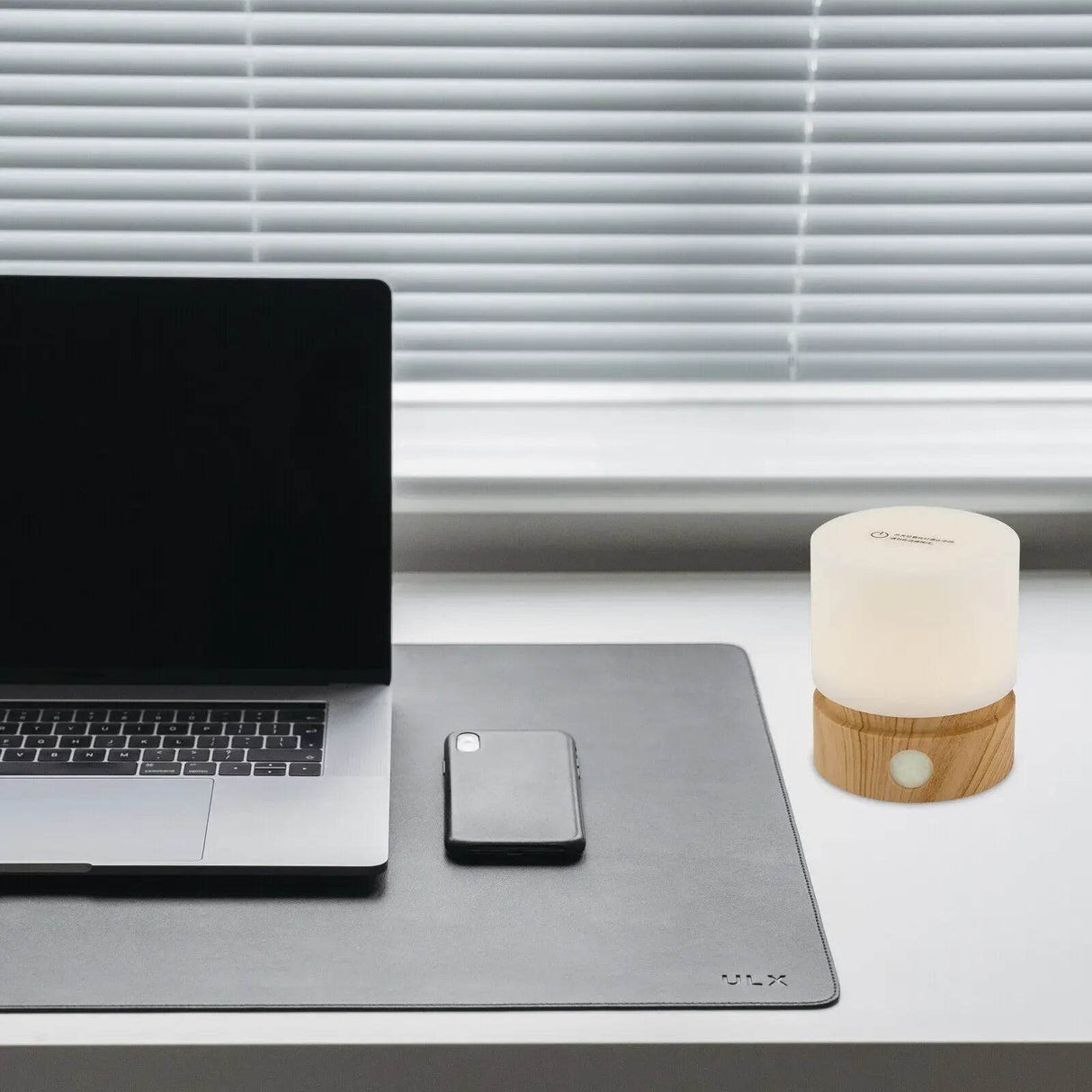 Soft Glow LED Cylindrical Bedside Night Light