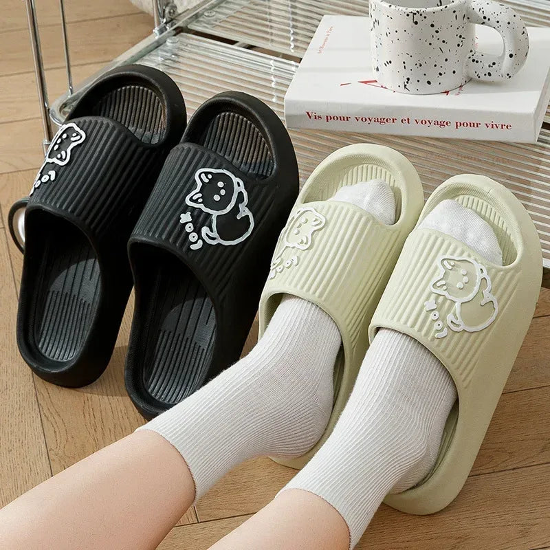 Women’s Thick Platform Non-Slip Indoor Cartoon Slippers - Omega Lifestyles