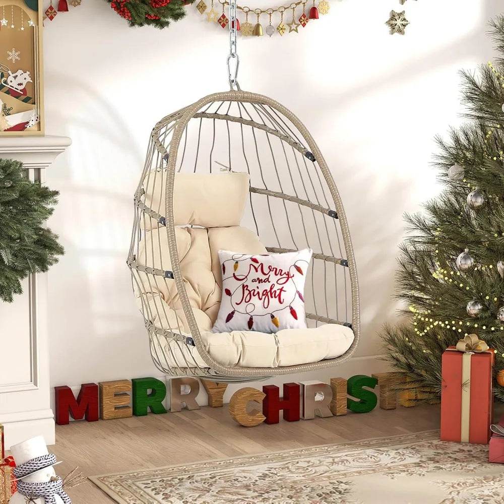 Indoor Outdoor Foldable Egg Swing Chair - Omega Lifestyles