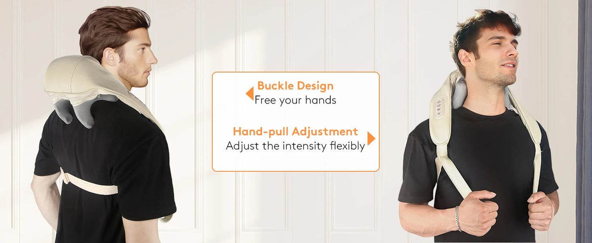 Wireless Electric 4D Kneading Neck And Back Massager - Omega Lifestyles