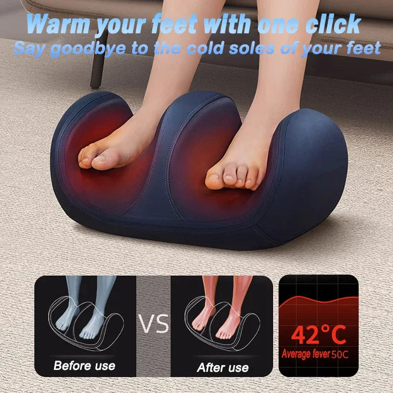 Electric Shiatsu Heated Foot Massager With Kneading Therapy - Omega Lifestyles