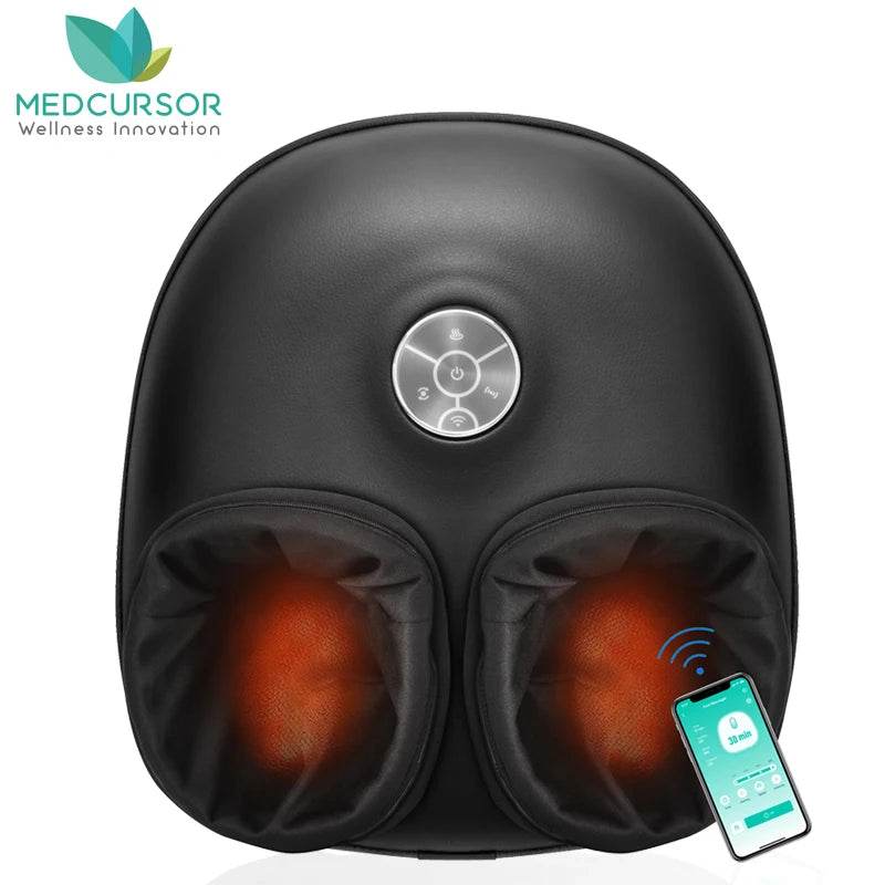 Smart Bluetooth Foot Massager with Heating and Air Compression - Sleep Galleria