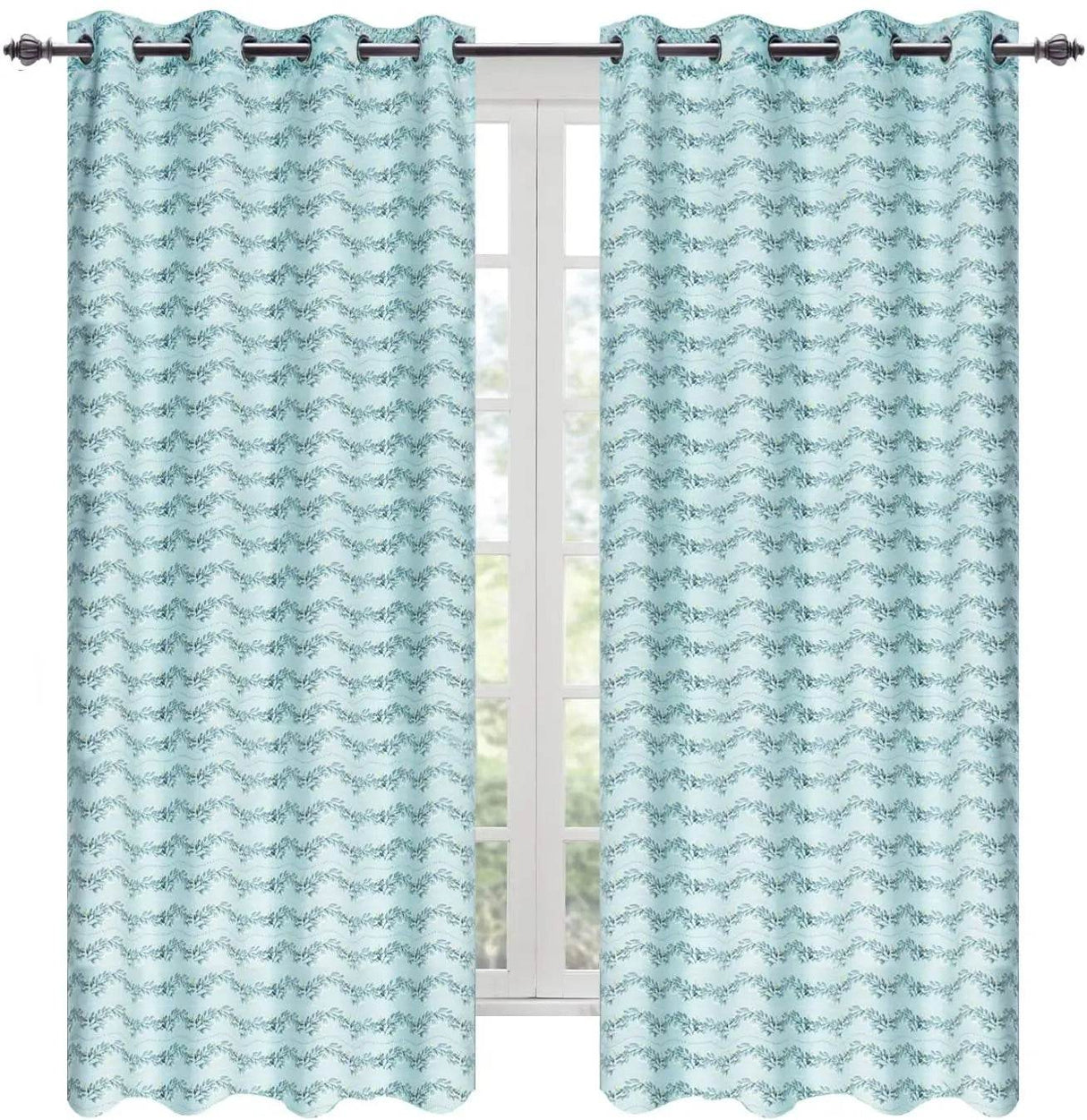 Printed Thermal Blackout Curtain With High Shading