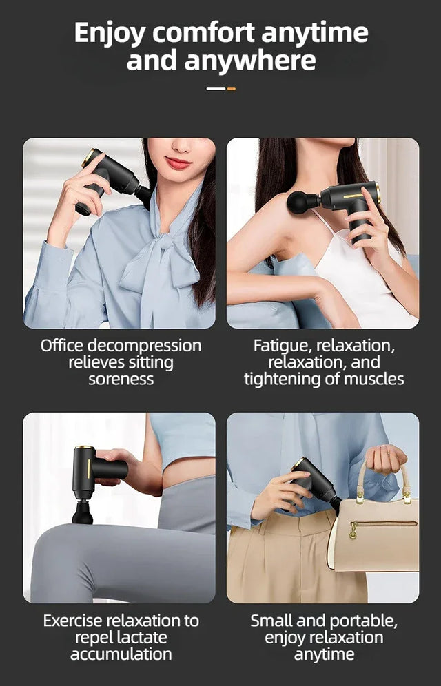 Portable Mini Deep Muscle Relief Massage Gun - Omega Lifestyles