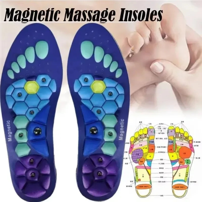 Pair Of Magnetic Orthopedic Acupressure Insoles For Foot Support - Omega Lifestyles