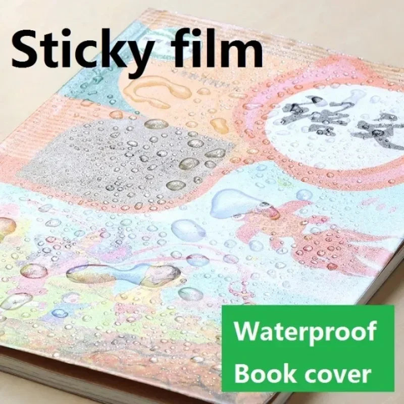 Pack of 10 Transparent Self-Adhesive Book Cover Film Set