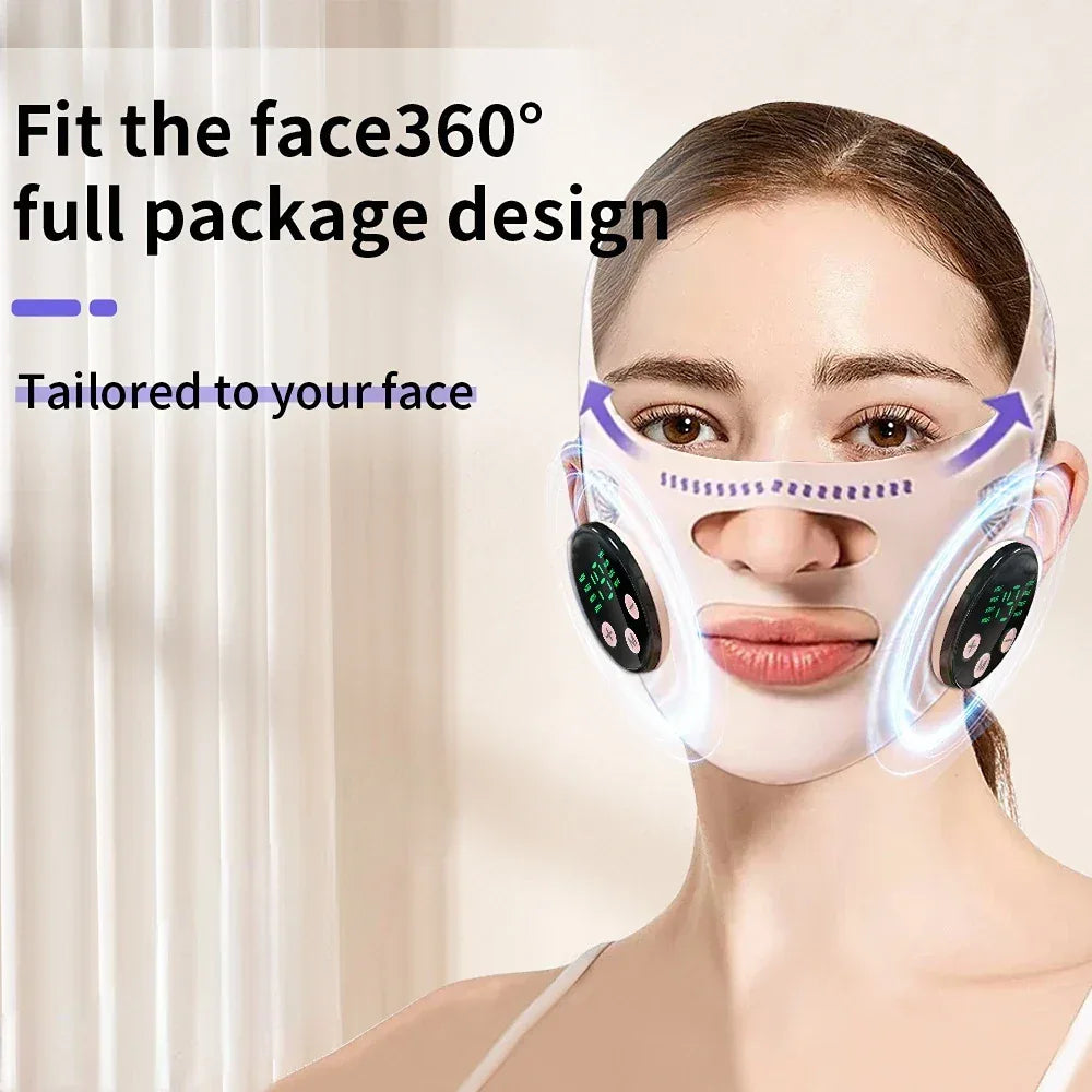 Electric EMS Facial Slimming Face Lift Massage Mask - Omega Lifestyles