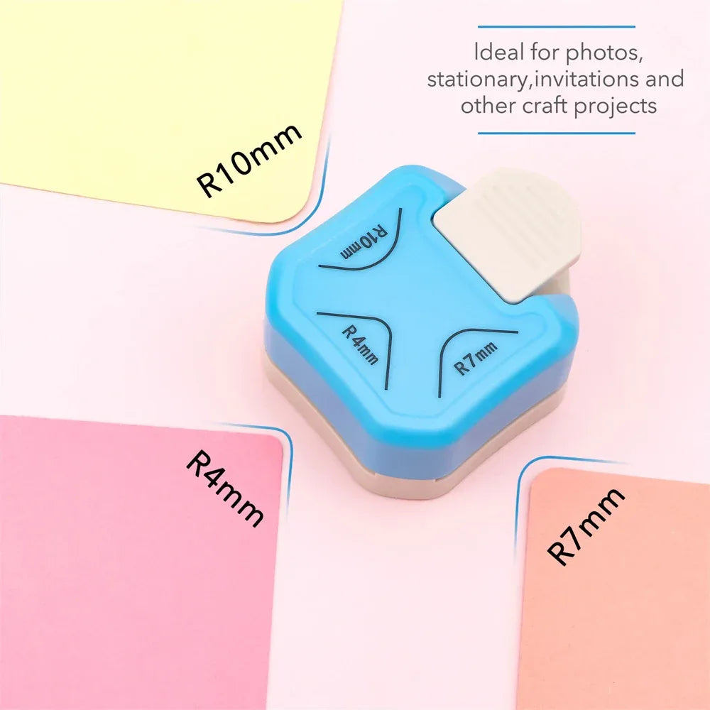 3-Way Ergonomic Paper Corner Rounder Punch Tool - Omega Lifestyles