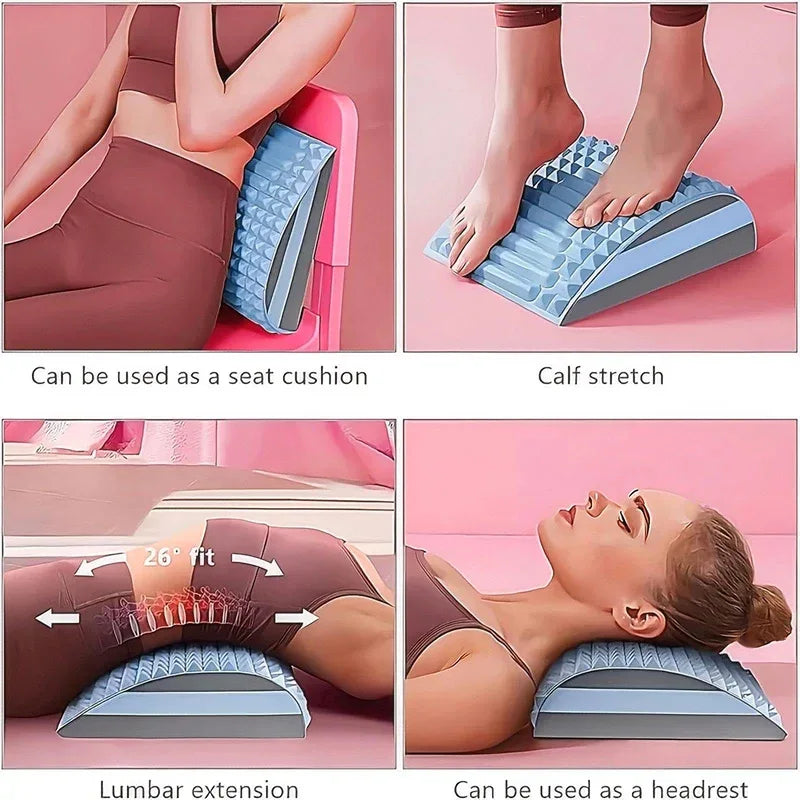 Ergonomic Back Stretcher Lumbar Neck Pain Relief Massager - Omega Lifestyles