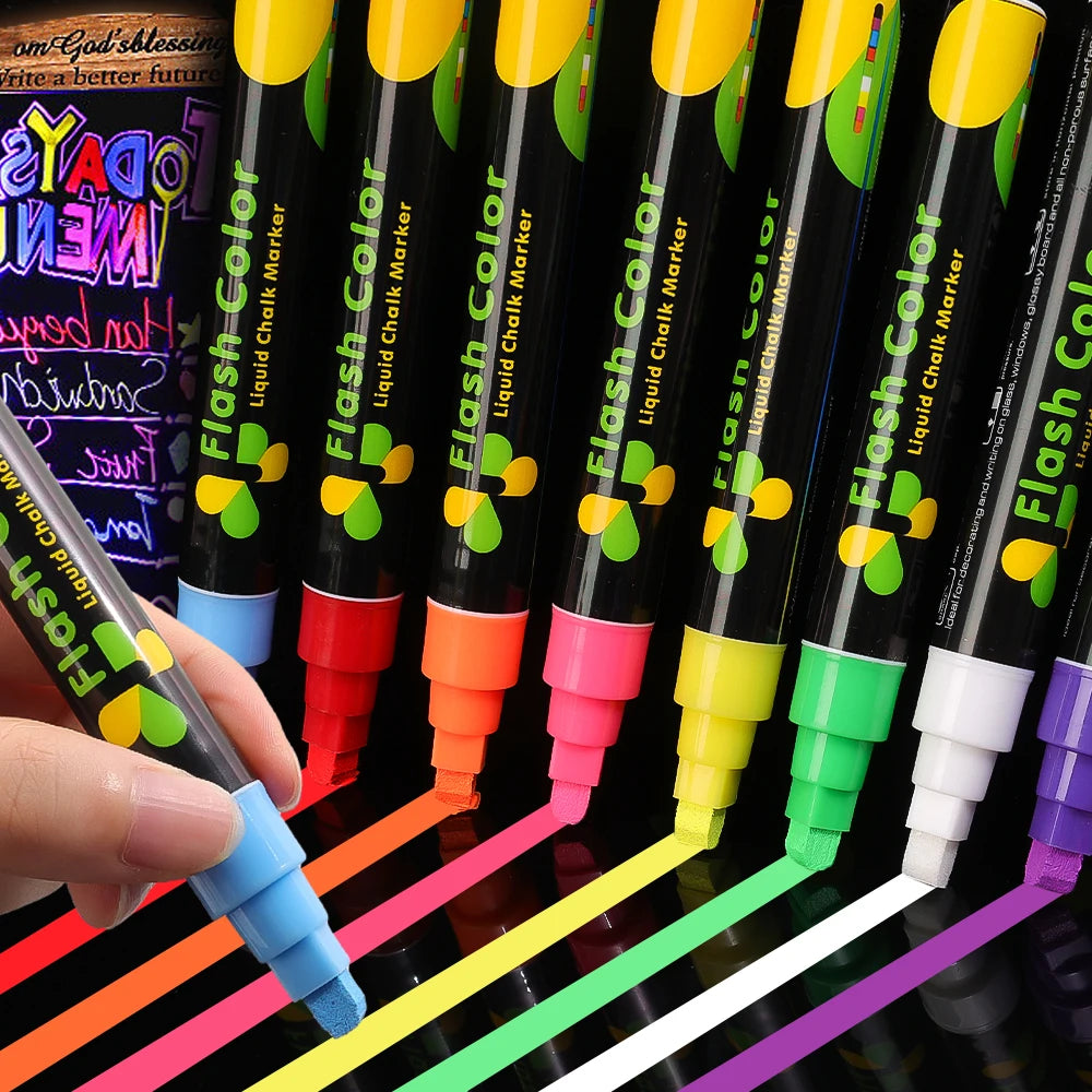 Erasable Liquid Chalk Markers Set Of 8 Colors