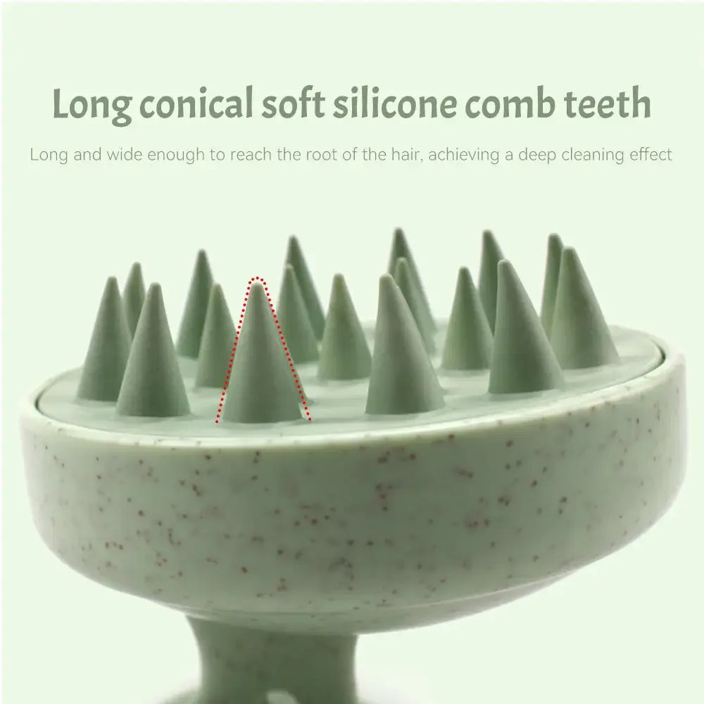 Silicone Handheld Scalp Shampoo Massage Brush - Omega Lifestyles