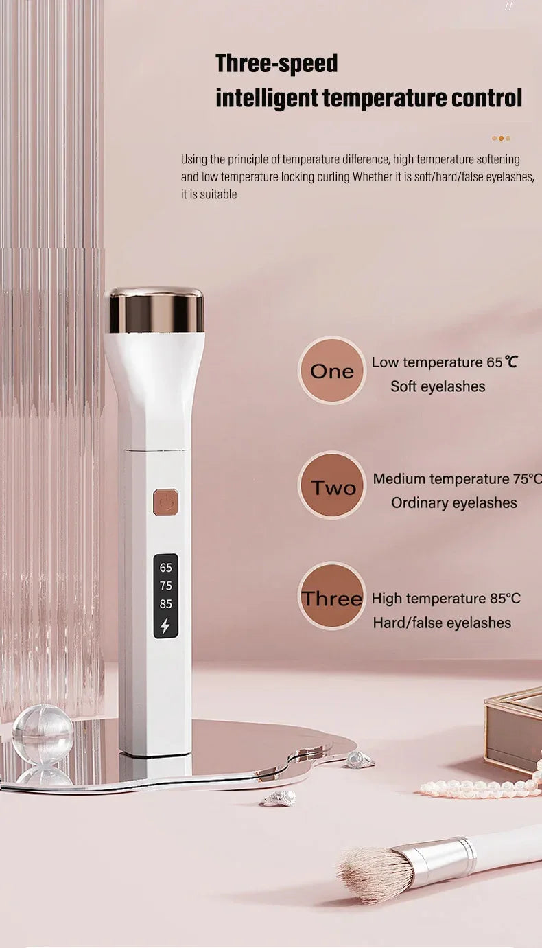 Portable Electric Heated Eyelash Curler With Three-Gear - Omega Lifestyles
