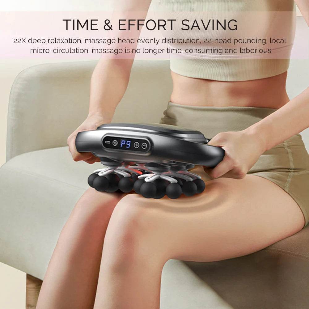 22-Head High-Frequency Vibration Body Massage Gun - Omega Lifestyles