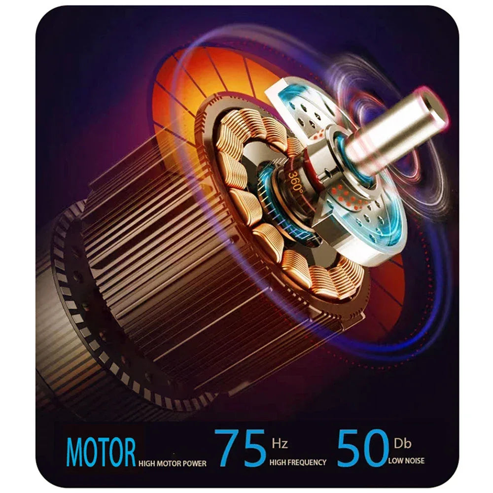 Electric Massage Gun With 8 Heads Touch Screen - Omega Lifestyles