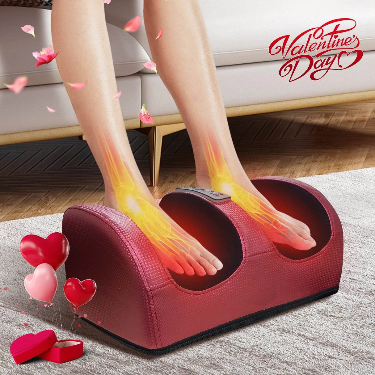 Electric Heated Foot And Leg Kneading Massage Device - Omega Lifestyles