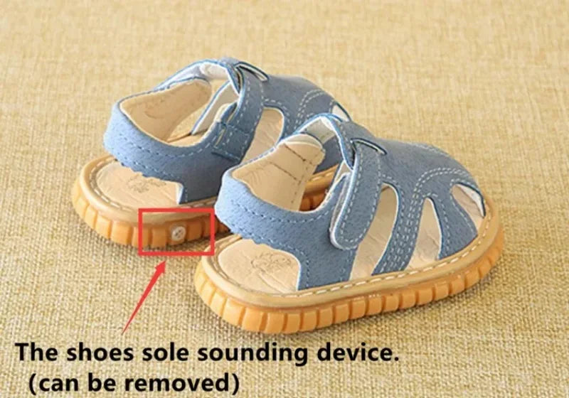 Baby Anti-Slippery Sound Sole Soft Indoor Toddler Sandals - Omega Lifestyles