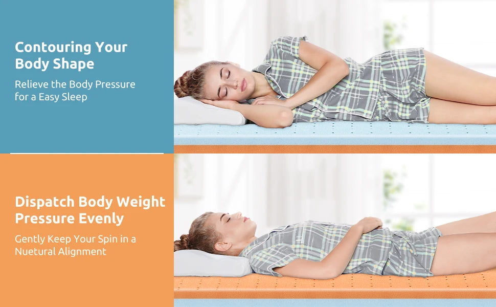 3-Inch Cooling Gel Memory Foam Mattress Topper