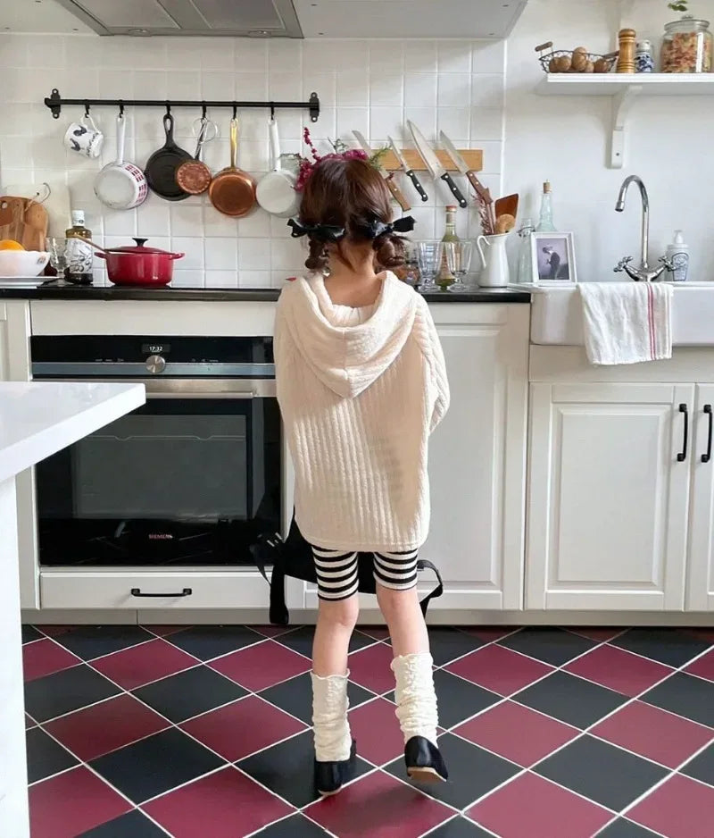 Striped Cotton Unisex Casual Kids Leggings - Omega Lifestyles