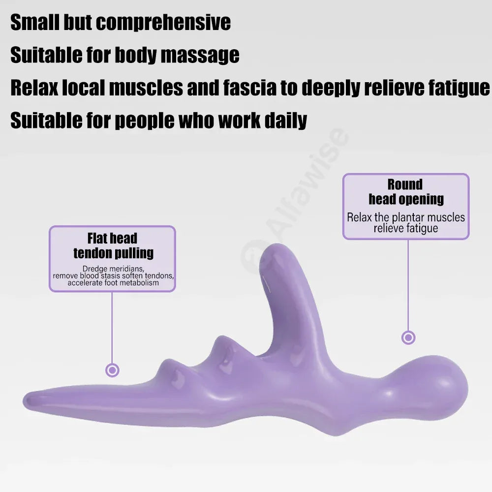 Manual Plastic Deep Tissue Thumb Acupressure Point Massager Tool - Omega Lifestyles