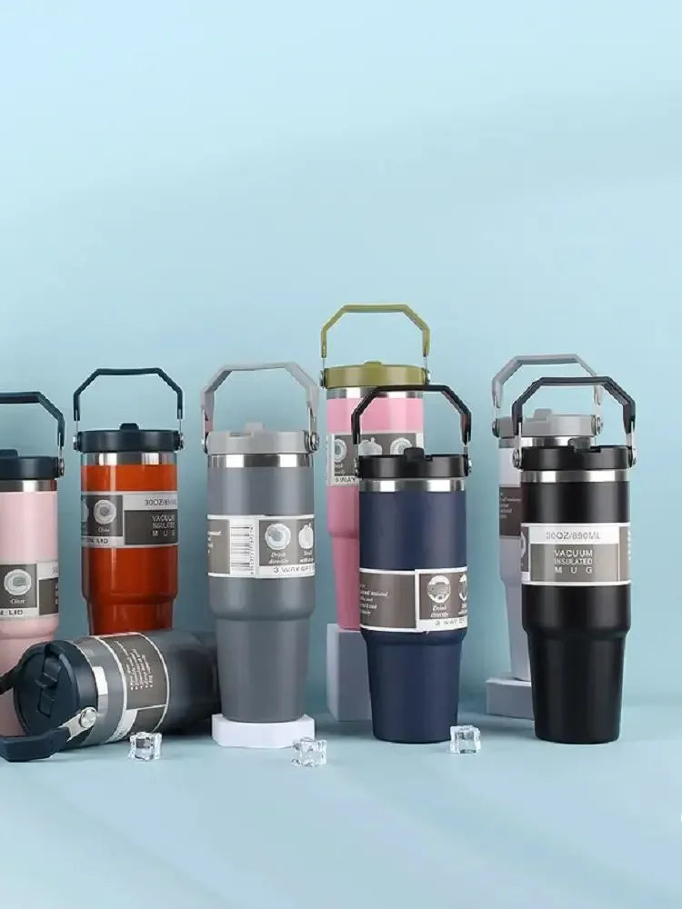 30-Inch Stainless Steel Insulated Thermos Travel Bottle - Omega Lifestyles