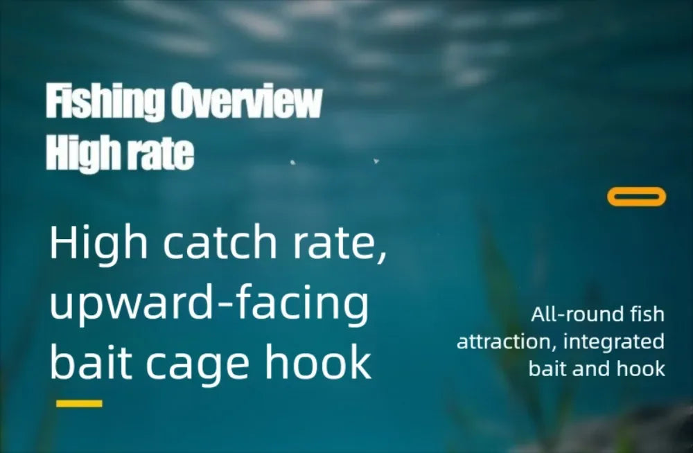 Explosion Bait Cage Rig With Six Rust-Resistant Hooks - Omega Lifestyles