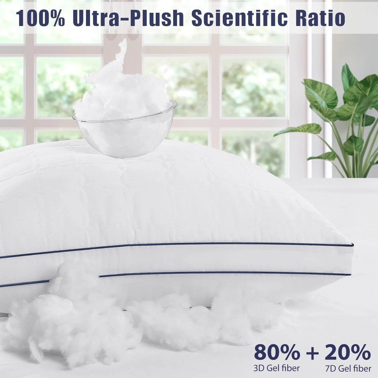 Soft Down Alternative Pillow Set of 2 - Sleep Galleria