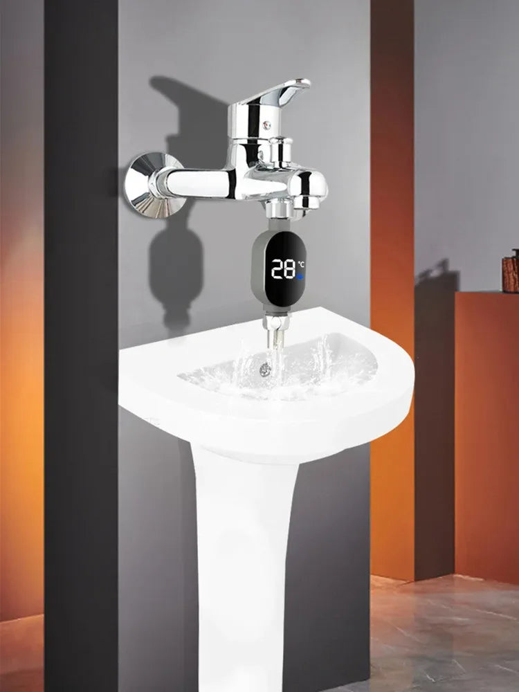 Digital Bath Shower Thermometer With Tri-Color Led Alert - Omega Lifestyles