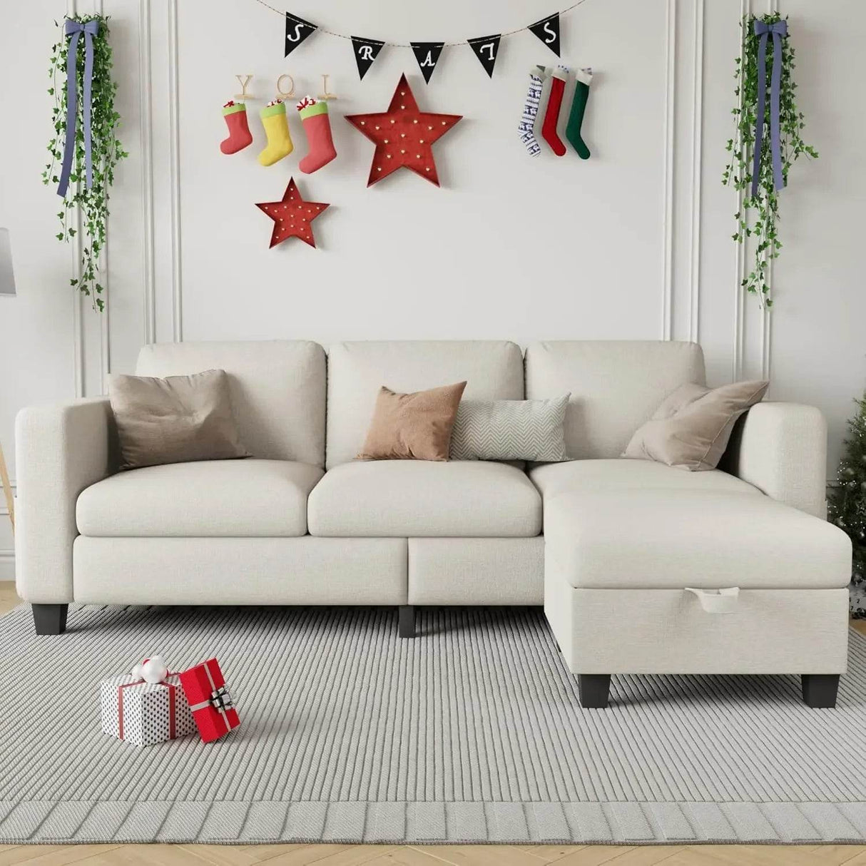 L-Shaped Modular Sectional Sofa With Storage - Omega Lifestyles