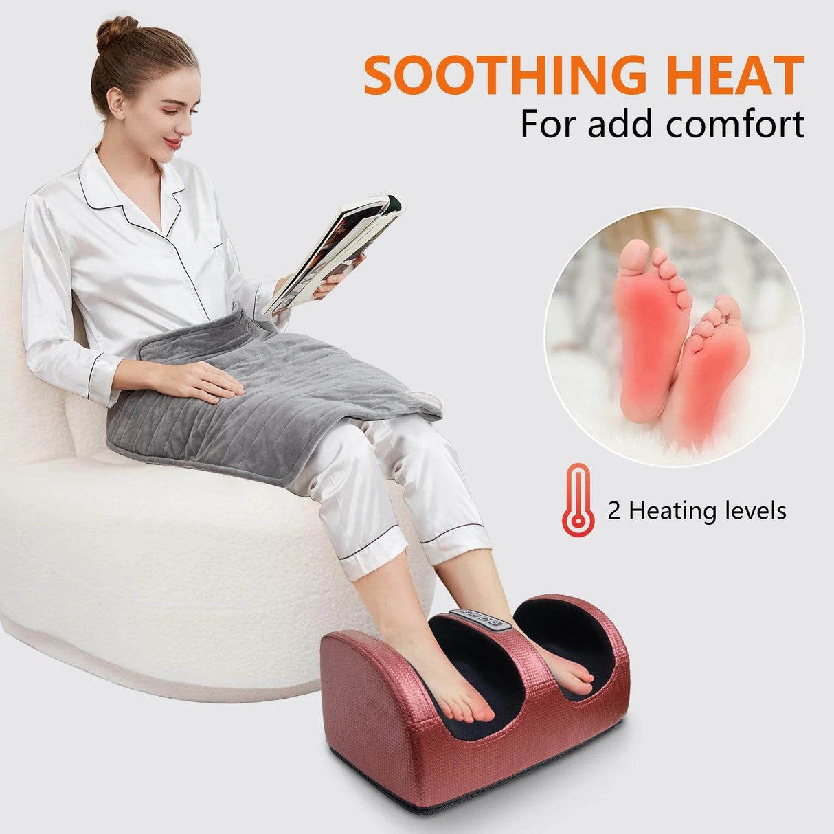 Electric Foot Kneading Massager With Heating Function