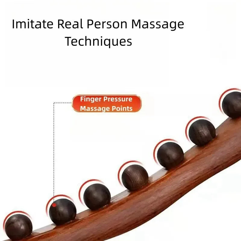 Full Body Carbonized Wood Gua Sha Massage Stick - Omega Lifestyles