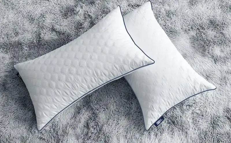 Pair of Soft Polyester Neck Support Pillows - Sleep Galleria