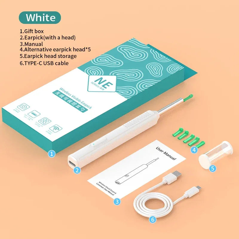 Wireless Visual Ear Cleaner With Camera Endoscope Tool - Omega Lifestyles