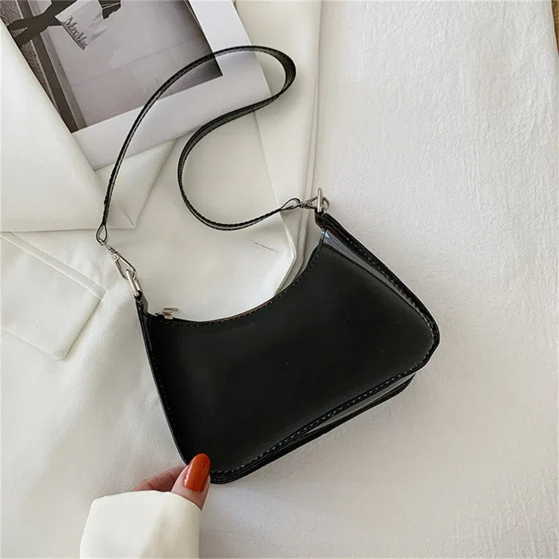 Clear PVC Small Zipper Shoulder Bag For Women - Omega Lifestyles