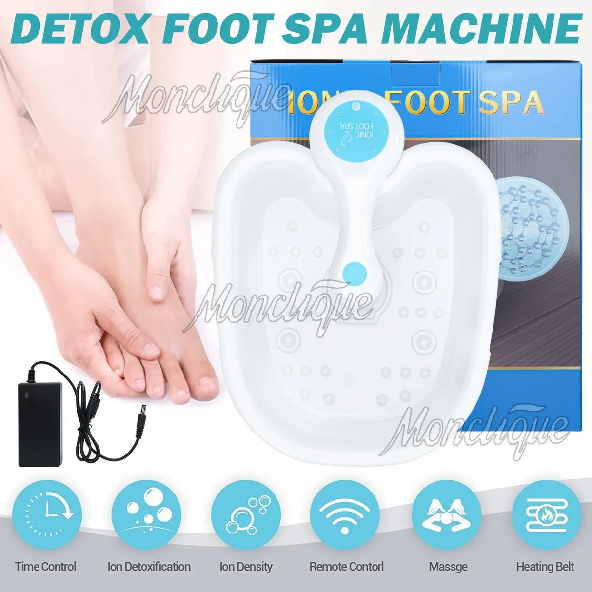 Foot Detox Ionic Spa Massage And Detoxification Machine - Omega Lifestyles