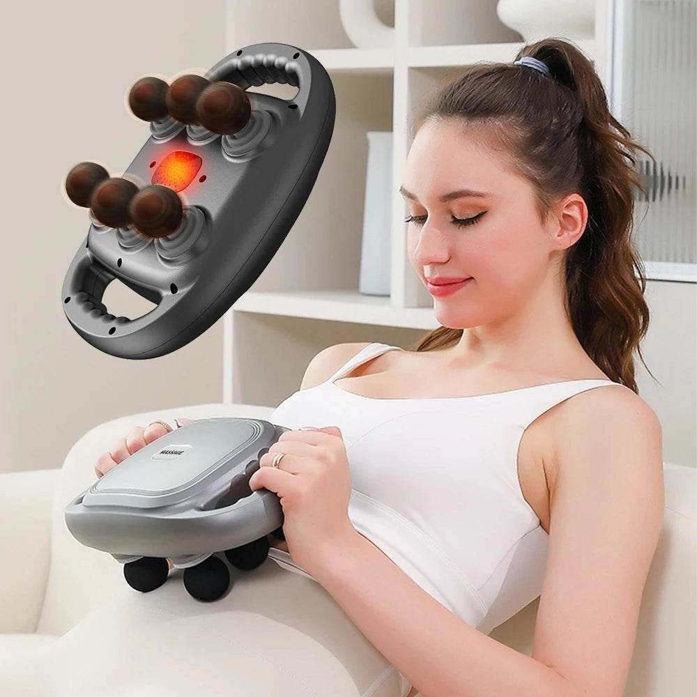 Six-Head Deep Tissue Handheld Percussion Massage Gun - Omega Lifestyles
