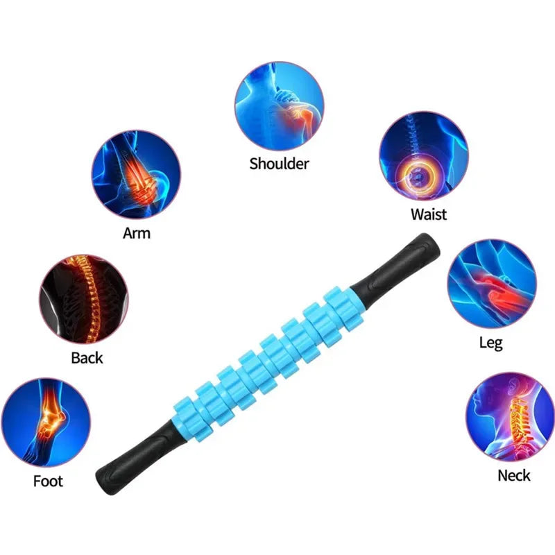 9 Wheel Full Body Fitness Massage Roller Stick - Omega Lifestyles