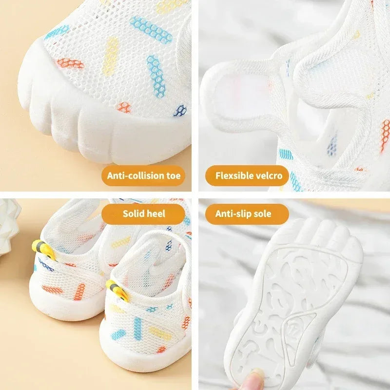 Breathable Air Mesh Kids Unisex First Walker Sandals - Omega Lifestyles