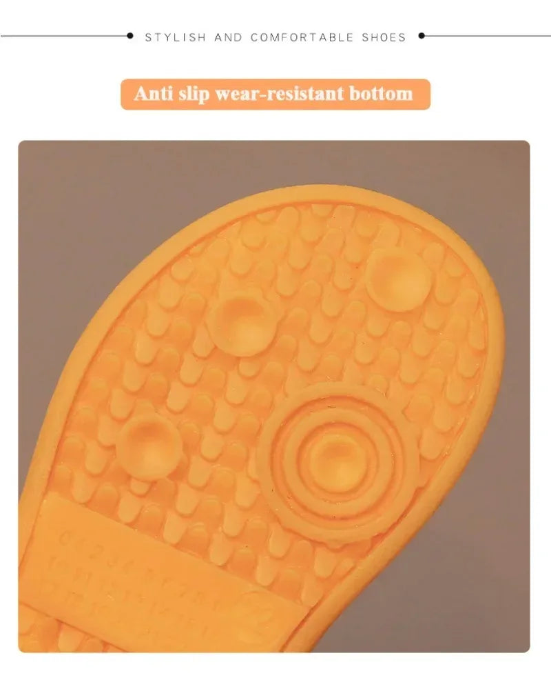 Children Plush Anti-Skid Cotton Leather Winter Sneakers - Omega Lifestyles